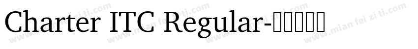 Charter ITC Regular字体转换